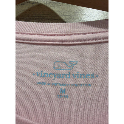 Vineyard Vines T-Shirt Shorts Set Girls 12/14 Pink Blue Whale Preppy EUC2