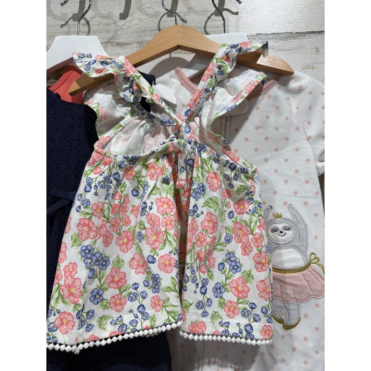 Carter's H&M Isaac Mizrahi Dress Tunic Sleeper Bundle Girls 2T Floral Lace EUC2