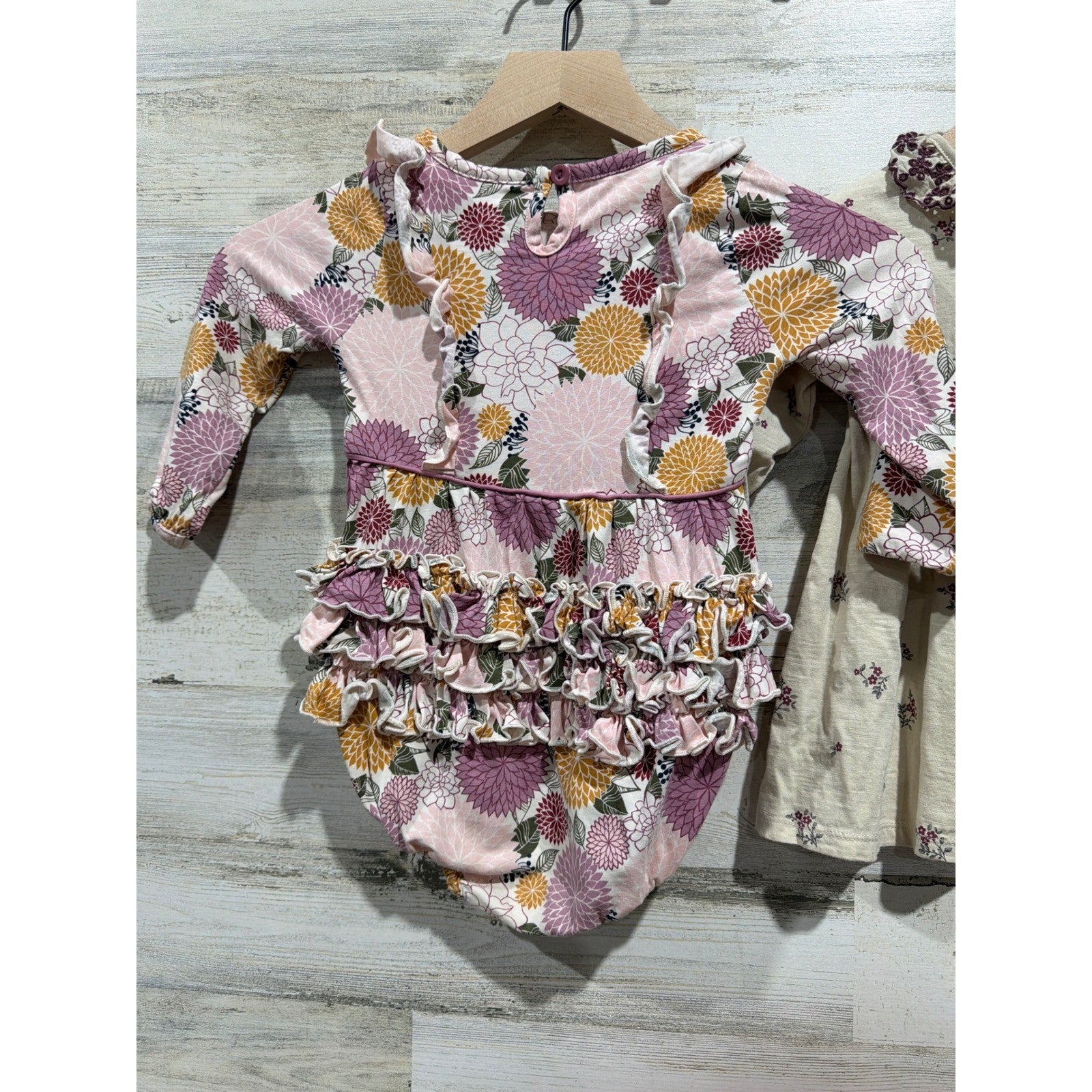 Modern Moments RuffleButts Bundle Girls 18-24M Floral Dress Bubble Romper EUC5