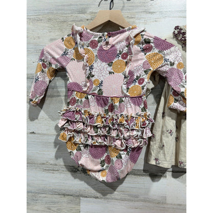 Modern Moments RuffleButts Bundle Girls 18-24M Floral Dress Bubble Romper EUC5