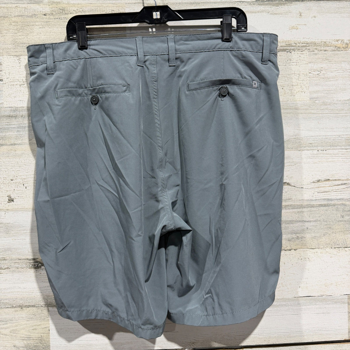 Hurley Hybrid Walk Shorts Men 40 Gray Stretch Performance Surf Dadcore EUC3