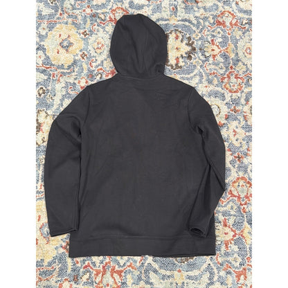 Old Navy Active Full Zip Hoodie Boys 10/12 Black Tech Fleece Sportswear EUC4