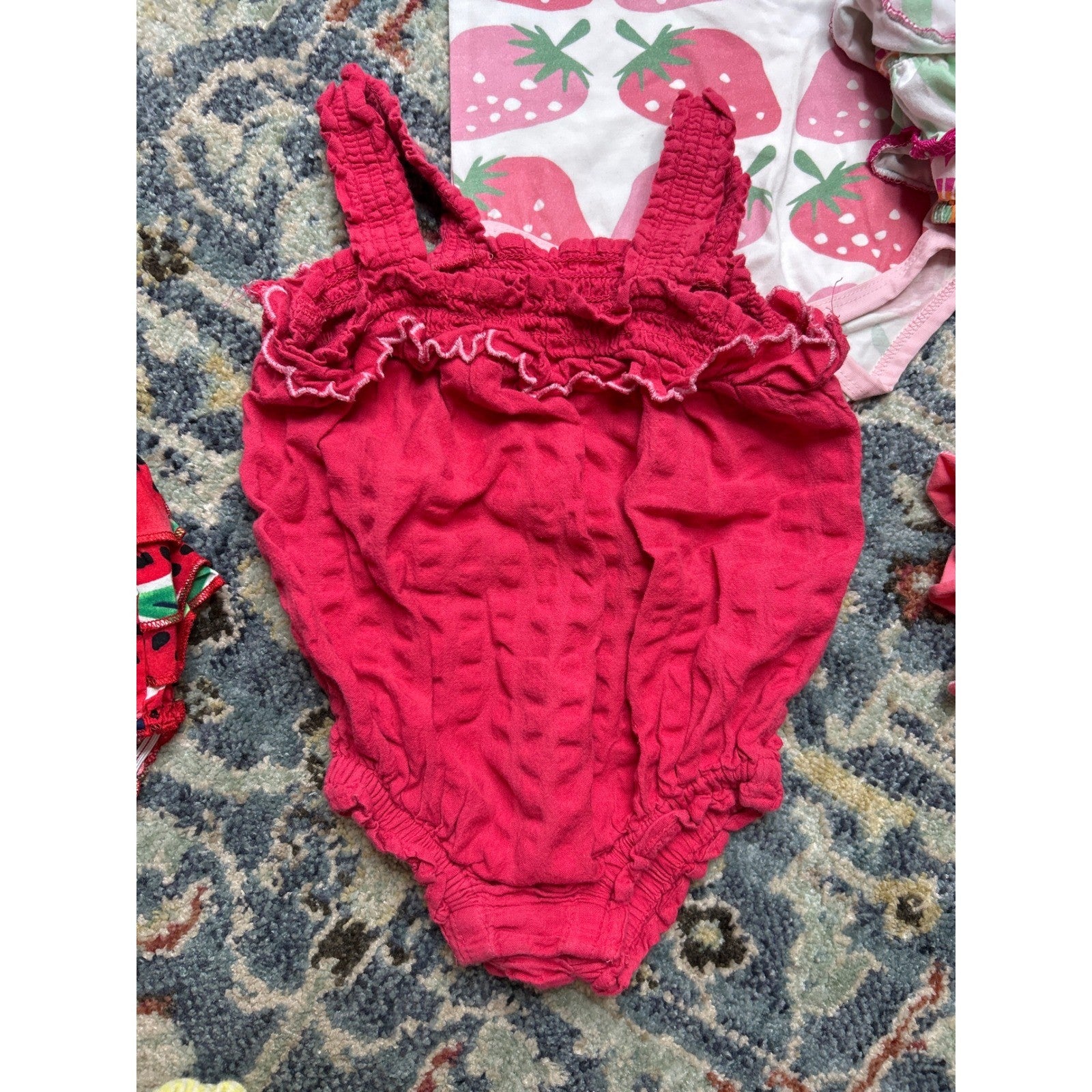 Monica Andy Caden Lane Girls 6-12M Summer Bubble & Dress Bundle8