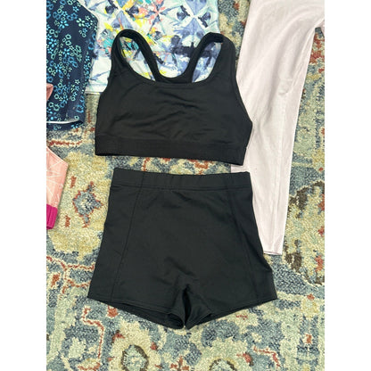 Nike Ivivva All in Motion Girls Size 6 Activewear Bundle Pink Black EUC1