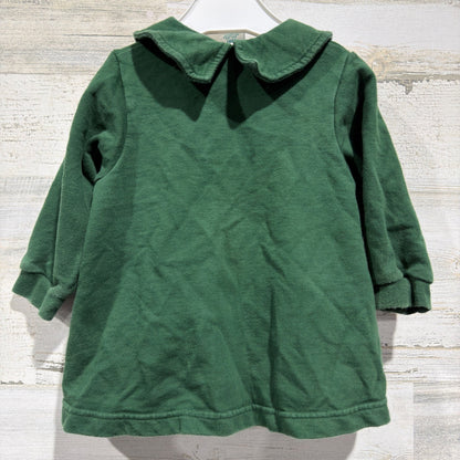 Class Club Gingerbread Cardigan Girls 18M Green Cotton Vintage GUC*5
