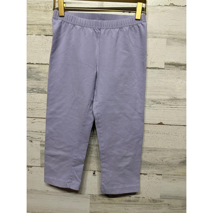 Hanna Andersson Leggings Kids Size 12 Purple Cropped Capri0