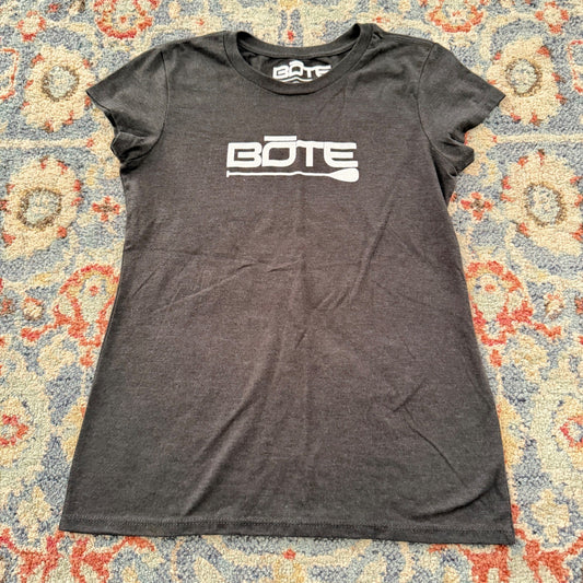 Bote Graphic T-Shirt Girls Medium Gray Paddle Board Surf Outdoor EUC0