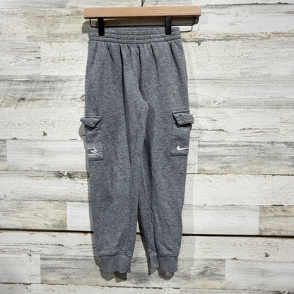 Nike Cargo Sweatpants Boys Size Small Grey Fleece Joggers Active0