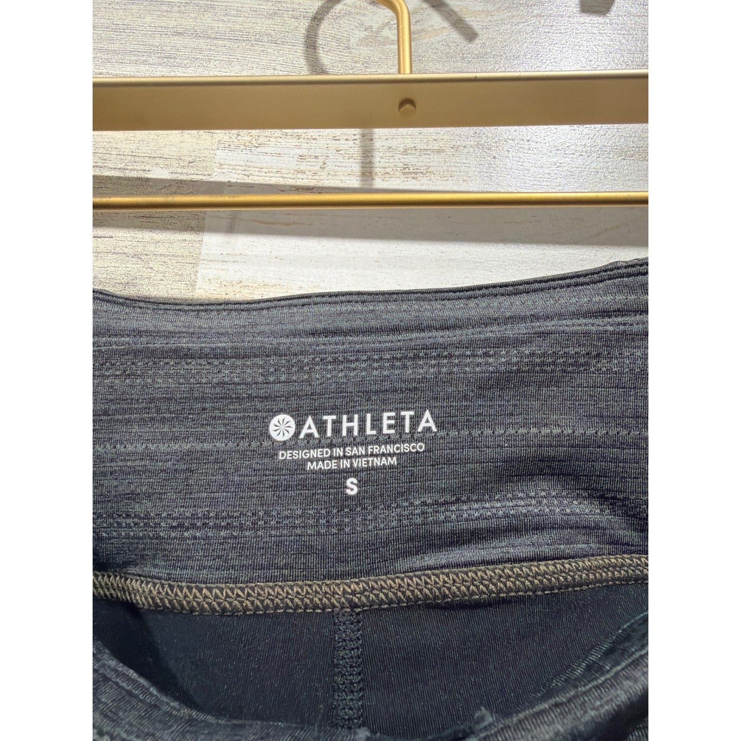 Athleta Skort Women Small Gray Ruffle Tiered Space Dye Activewear EUC2