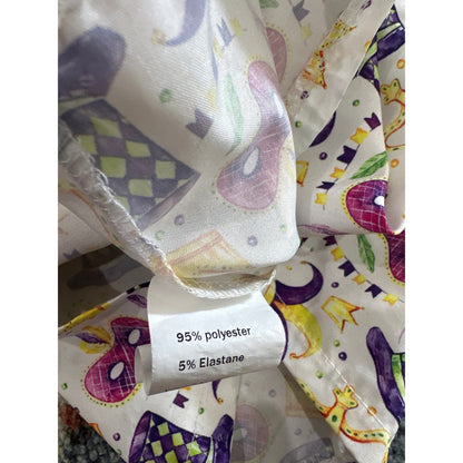 Mardi Gras Outfit Set Boys 2T/3T Purple Mask Crown Print5