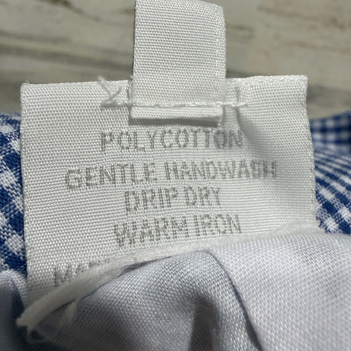The Proper Peony Jon Jon Romper Boys 2T Blue Gingham Polycotton Classic Flawed*4
