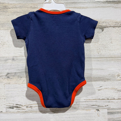 MLB Houston Astros Bodysuit Boys 6/9M Navy Baseball Gameday Style Sporty EUC3