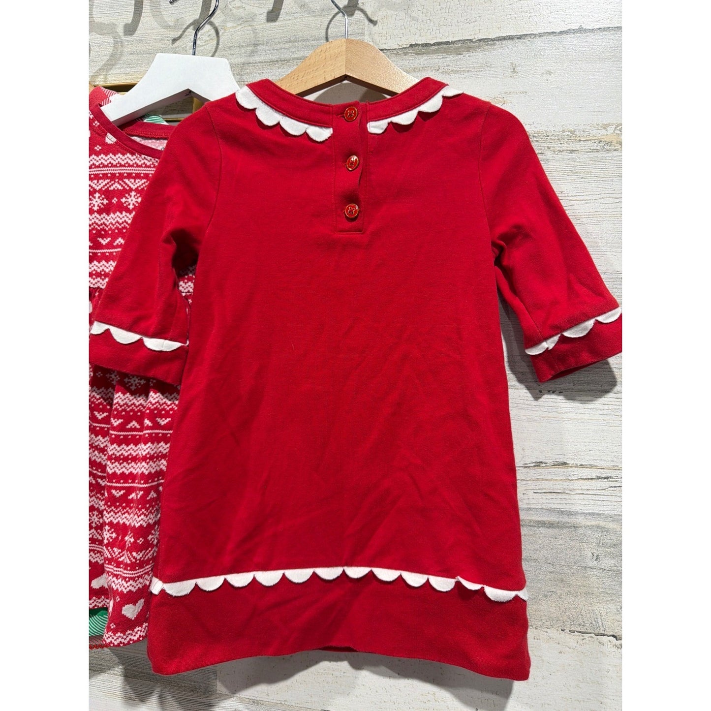 Classic Whimsy Old Navy Baby Gap Holiday Bundle Girls 3T Red Green Plaid2