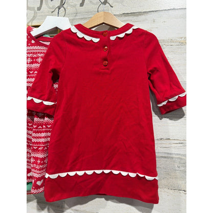 Classic Whimsy Old Navy Baby Gap Holiday Bundle Girls 3T Red Green Plaid2