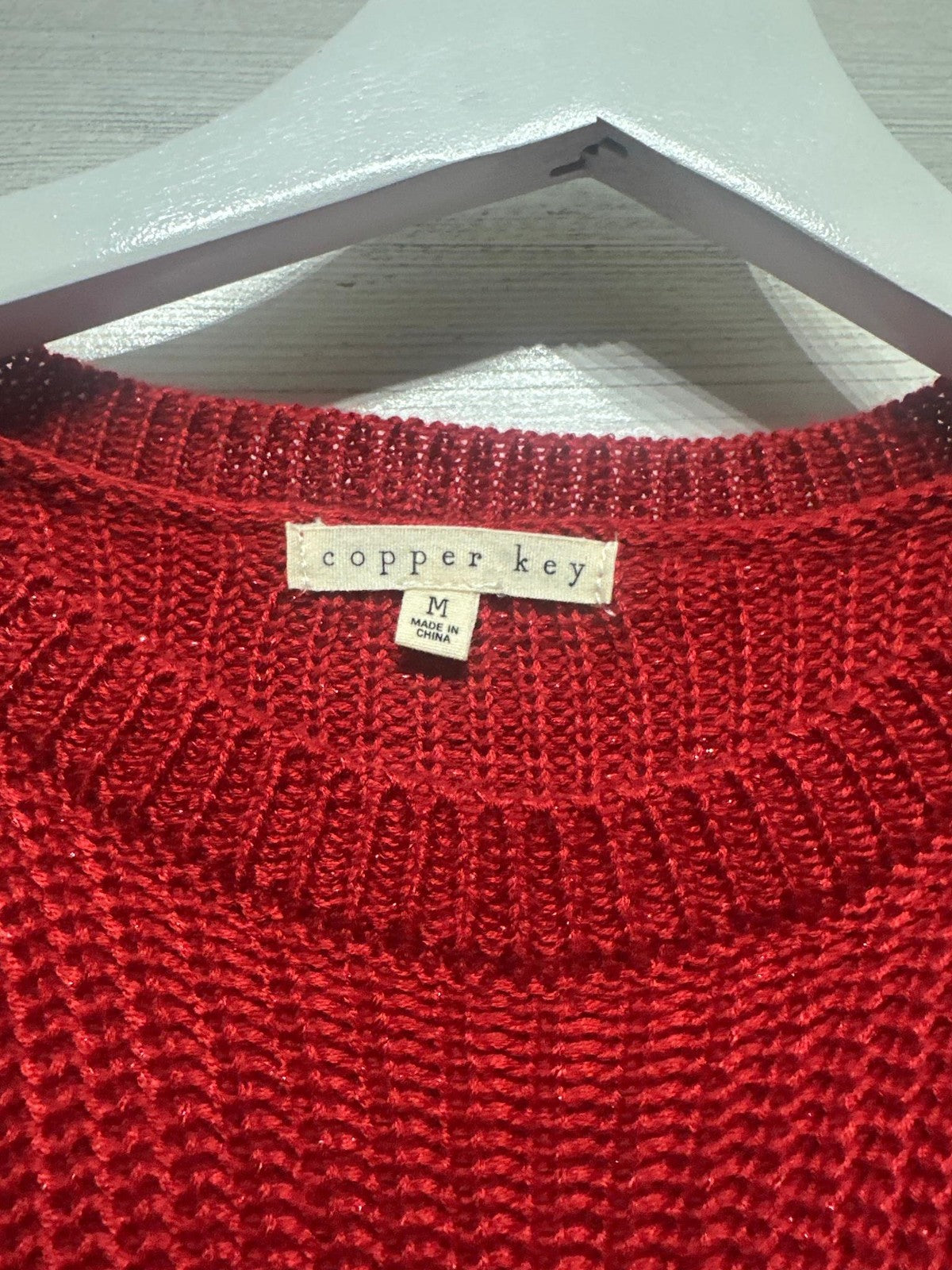Copper Key Pullover Sweater Kids Medium Red EUC1
