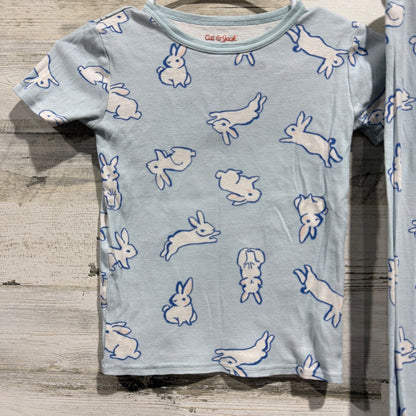 Cat & Jack Pajama Set Boys Size 8 Light Blue Bunny Print Sleepwear1