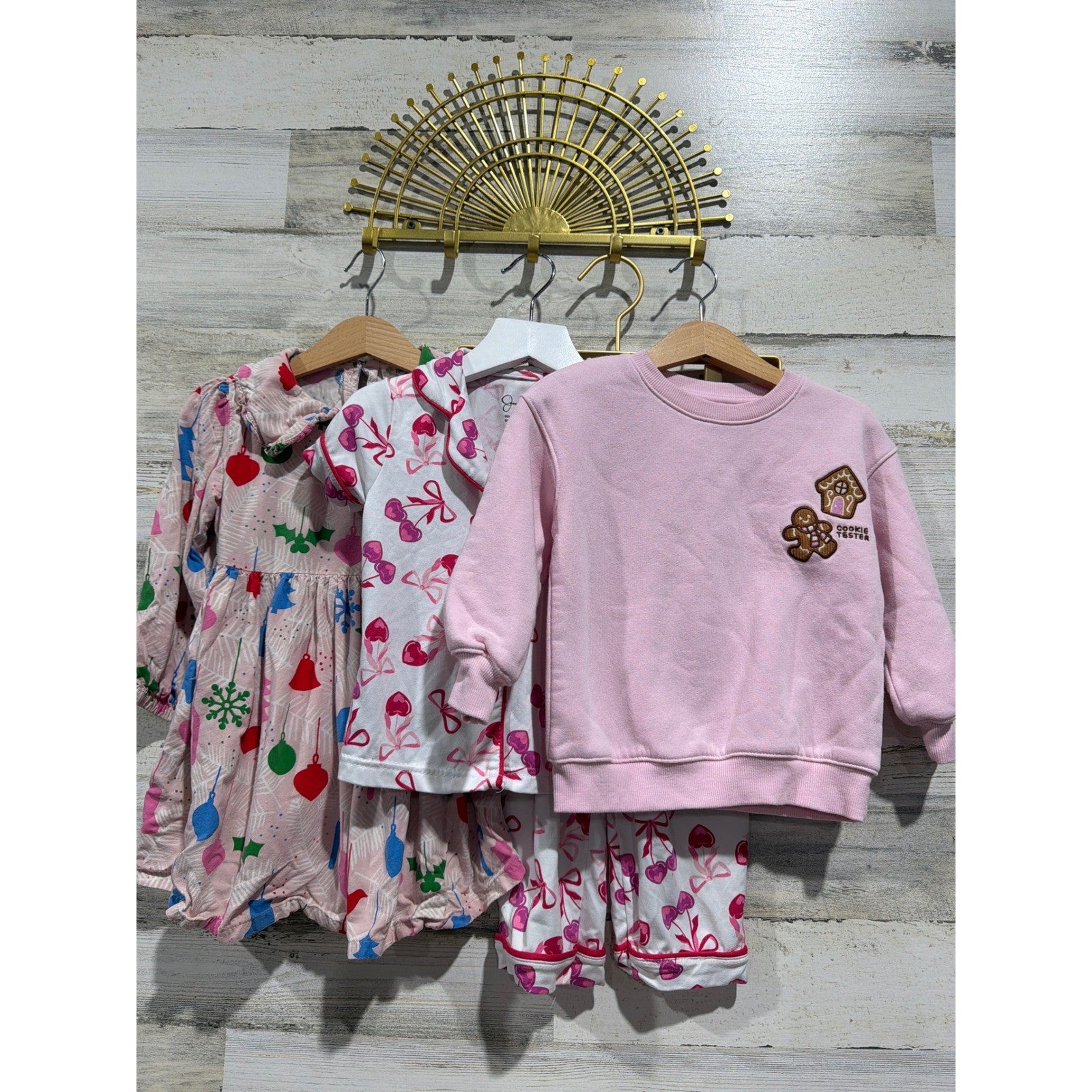 Tucker Tate Jessica Simpson Cat&Jack Girls 2T Pink Holiday Bundle Coquette EUC0