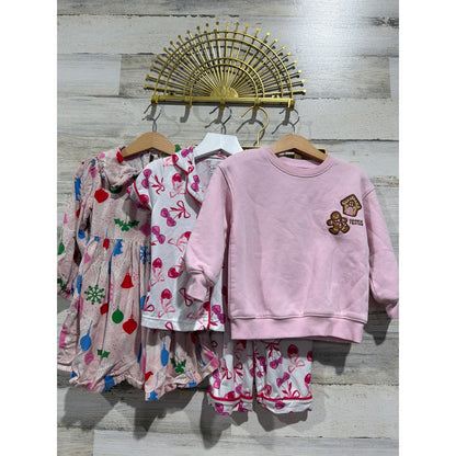 Tucker Tate Jessica Simpson Cat&Jack Girls 2T Pink Holiday Bundle Coquette EUC0
