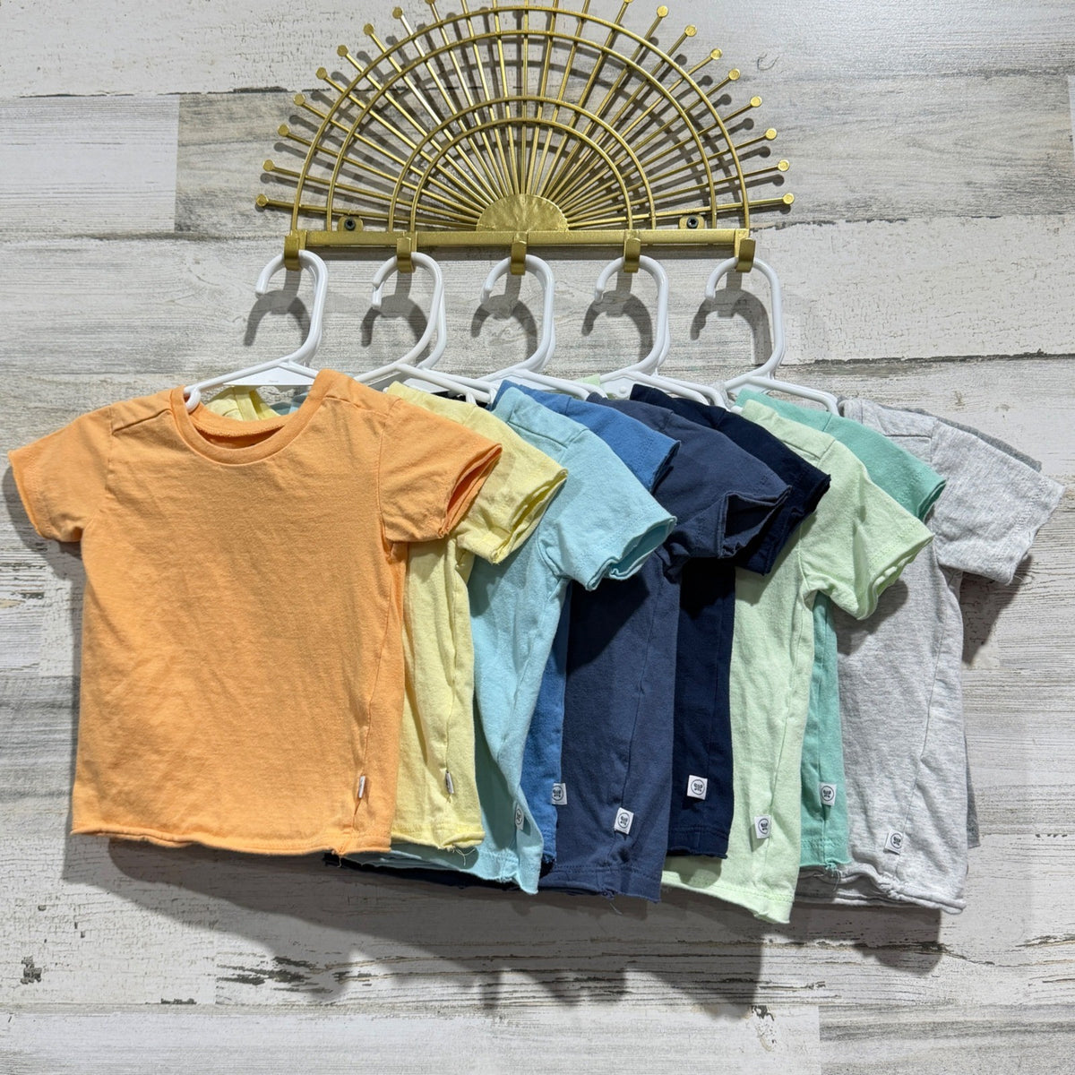 Honest Baby T-Shirt Bundle Boys 6-9m Multicolor Organic Cotton Basics0