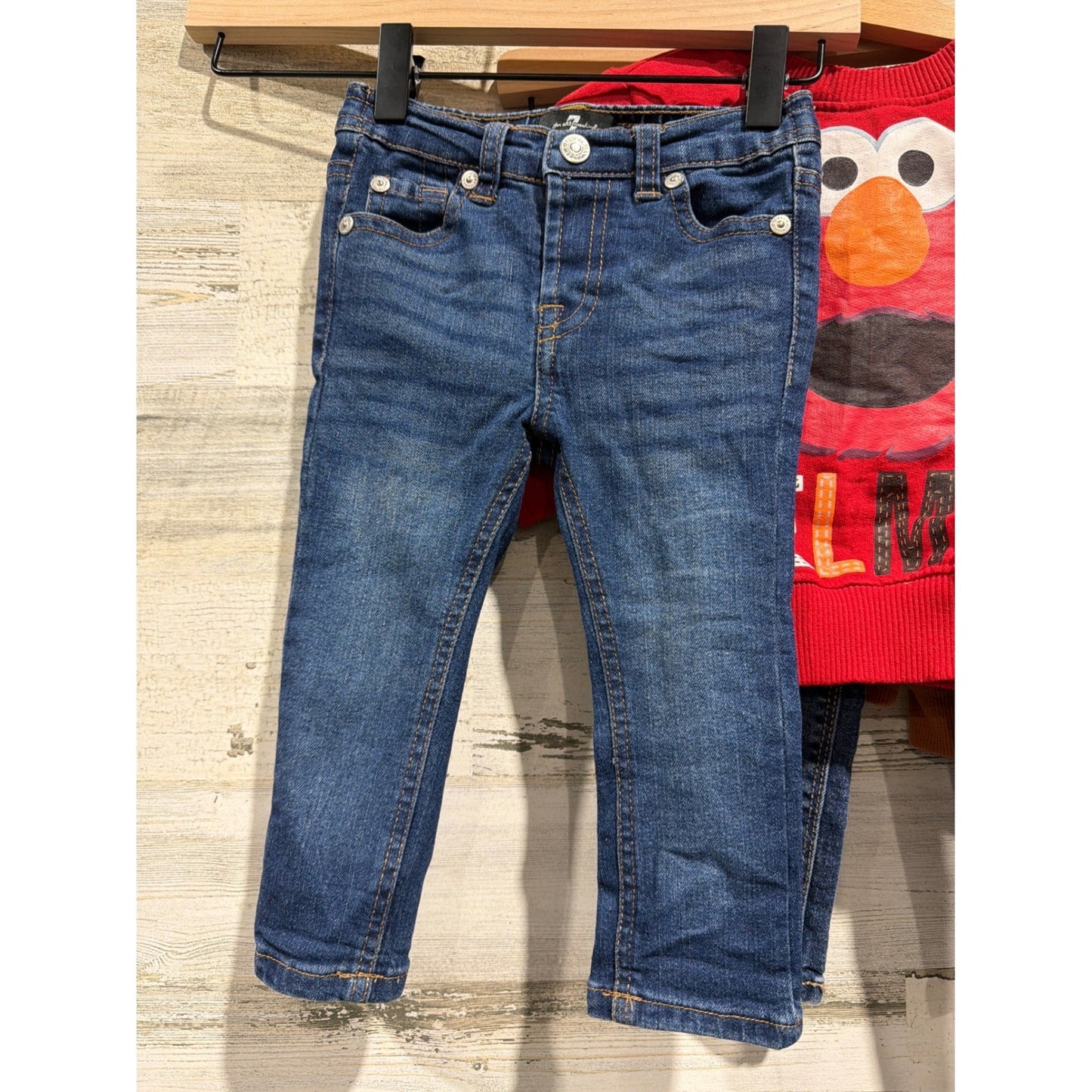 Mickey Elmo Spiderman Old Navy Boys 18-24M Sweatshirt Jeans Bundle Characters2