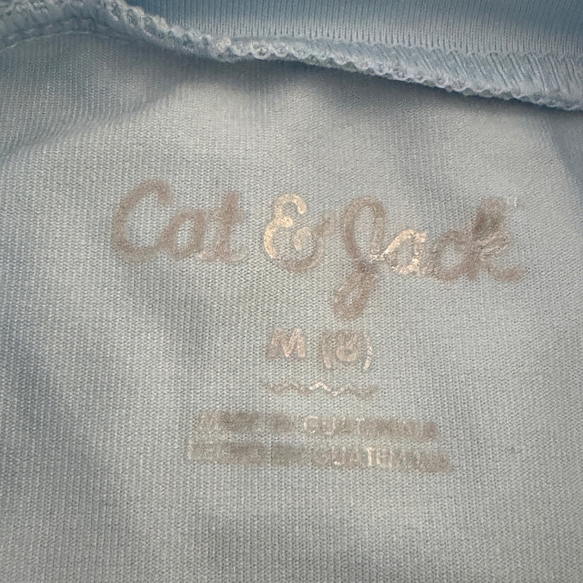 Cat & Jack Old Navy Swim Set Boys 8 Blue Rash Guard Trunks Summer EUC4
