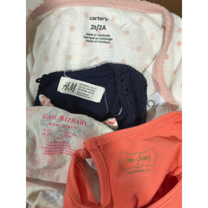 Carter's H&M Isaac Mizrahi Dress Tunic Sleeper Bundle Girls 2T Floral Lace EUC6