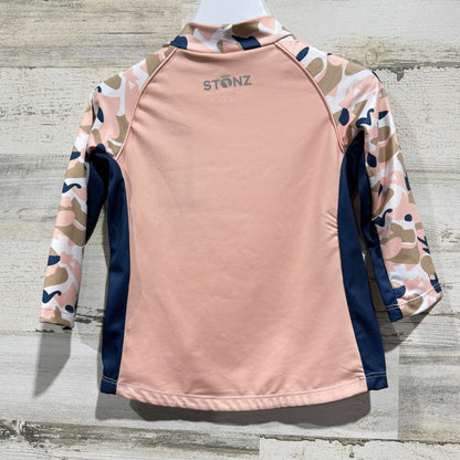 Stonz Sun Shirt Rash Guard Girls 2T Pink Camo UPF 50 Summer NWT *Flawed*5