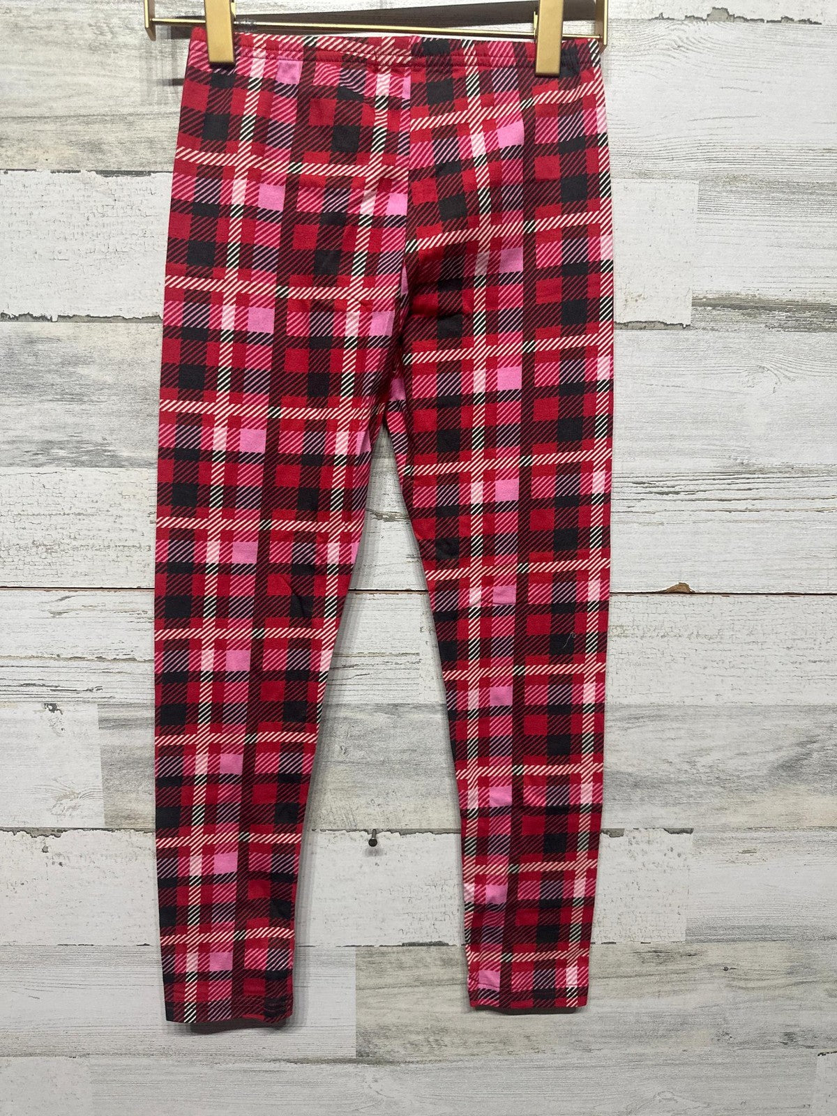 Haven Girl Leggings Girls Size 10 Red Pink Plaid Check Holiday NWT2