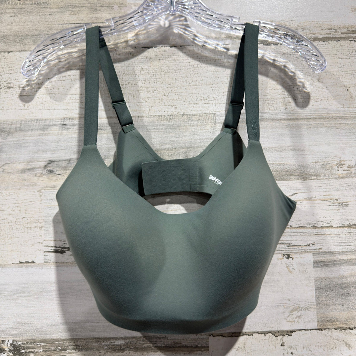 Aerie Smoothez Bra Women LG DD Green Nylon Elastane Modern EUC0