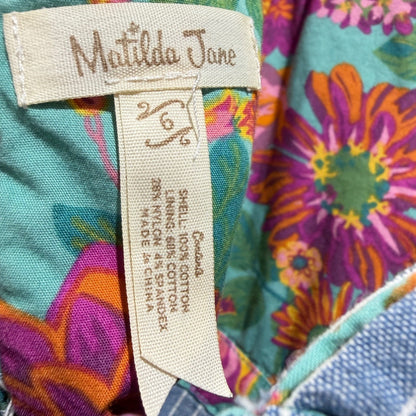Matilda Jane Dress Romper Bundle Girls 6 Blue Striped Ruffle Classic8