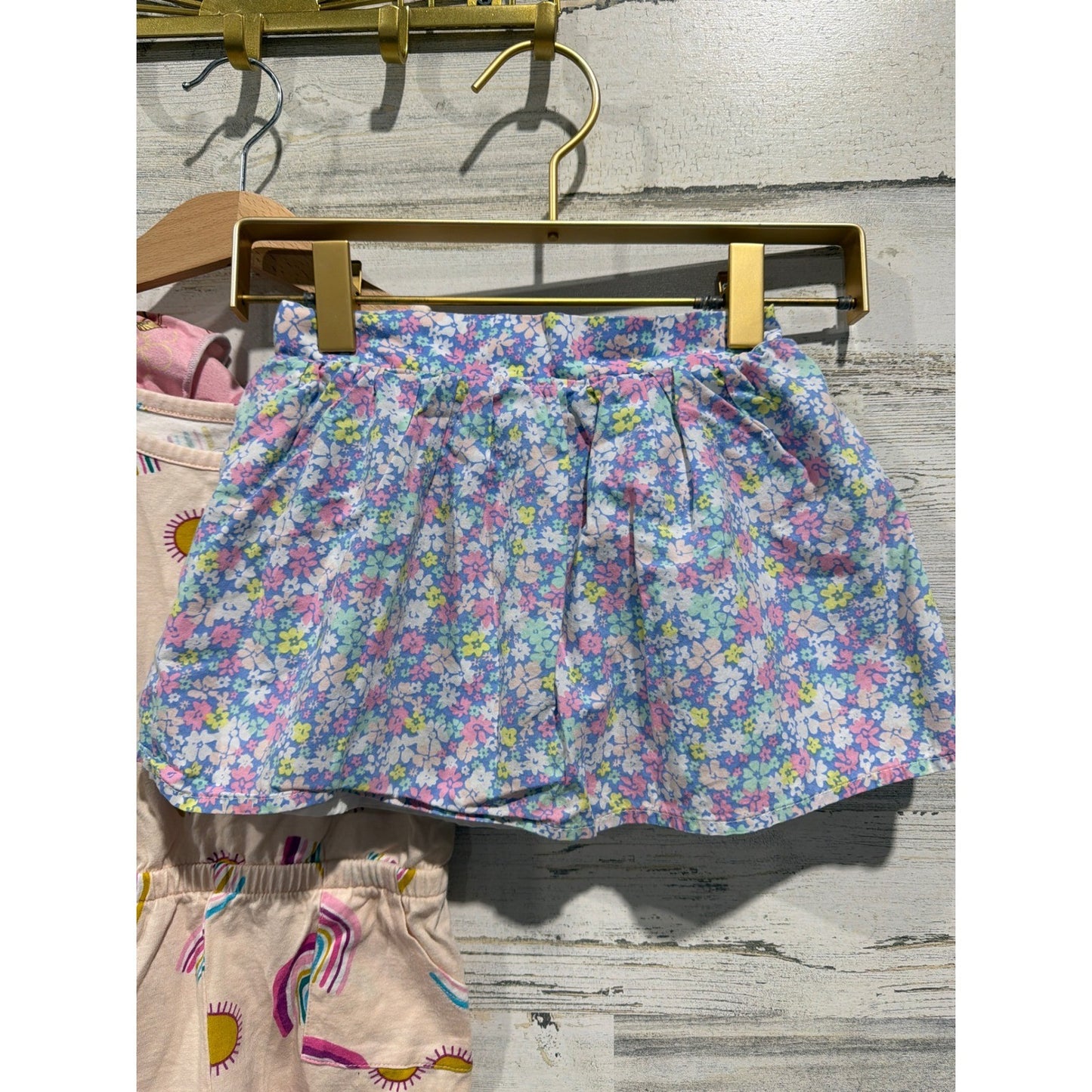 Jumping Beans Carters Girls 3T Bundle Pink Floral Rainbow Dress Romper2