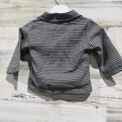 Little Baby Blazer Boys 6M (70) Black White Houndstooth Preppy Dark Academia EUC2