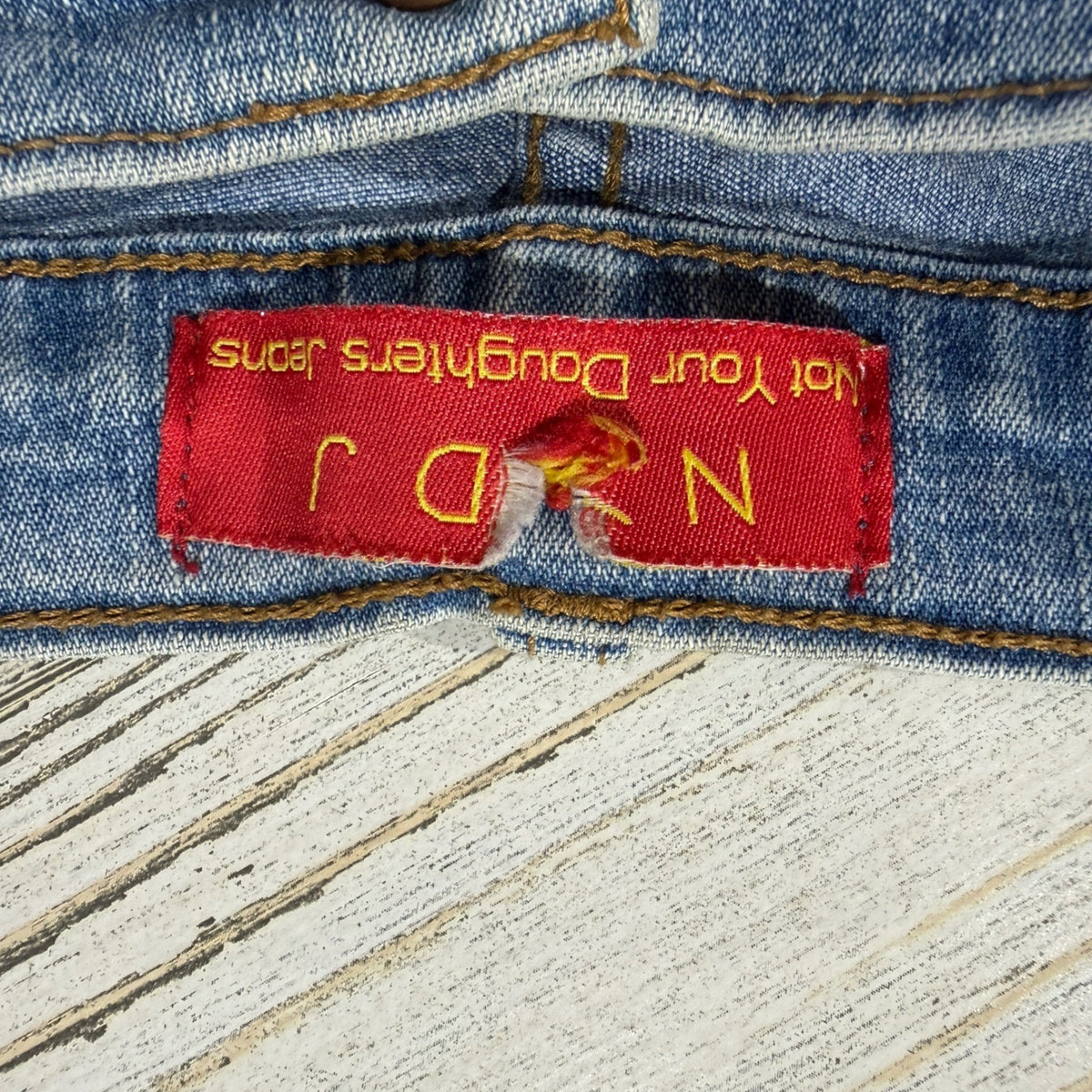 NYDJ Not Your Daughters Jeans Straight Leg Women 2 Blue Denim Y2K Flawed*3