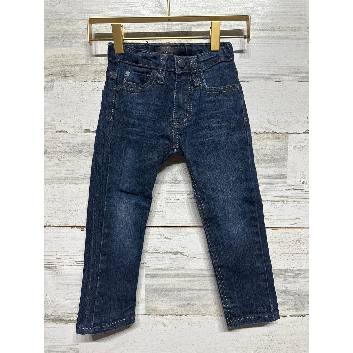 Steve's Jeans Denim Pants Boys 2T Dark Wash Adjustable Waist Classic0