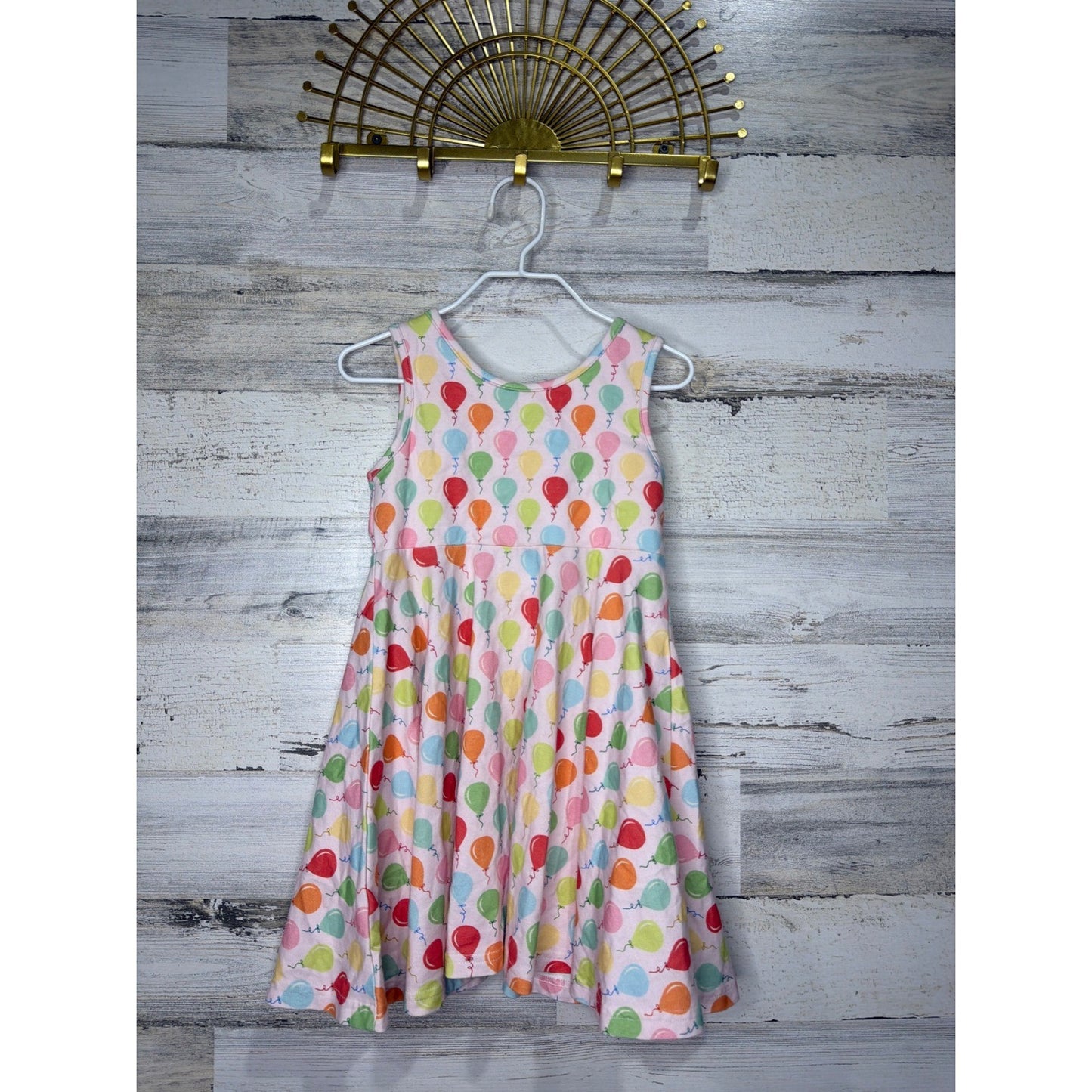 Serendipity Dress Girls 4t Pink Balloon Print Sleeveless Whimsical0