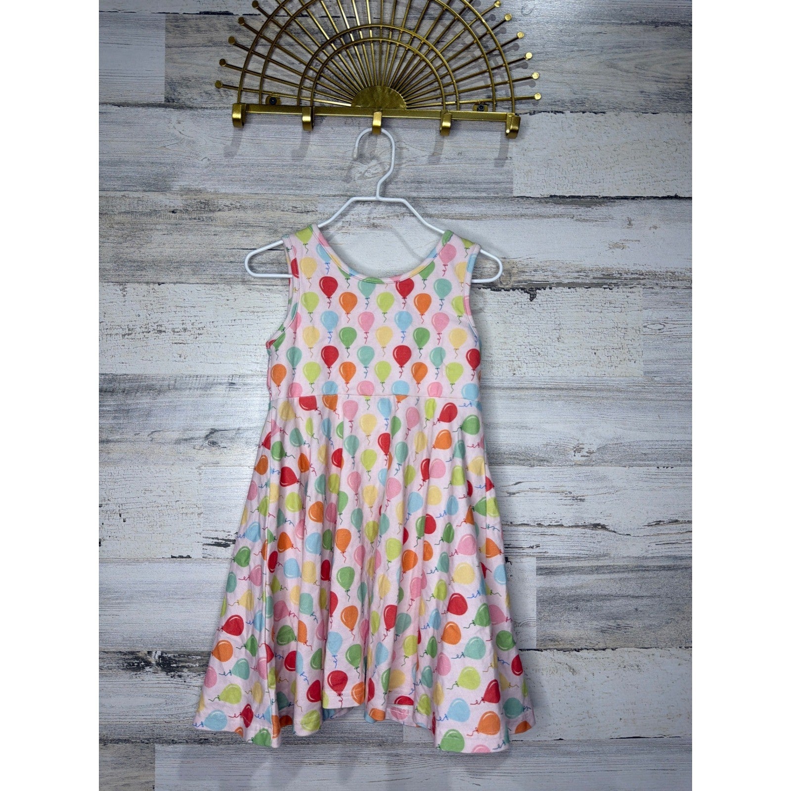 Serendipity Dress Girls 4t Pink Balloon Print Sleeveless Whimsical0
