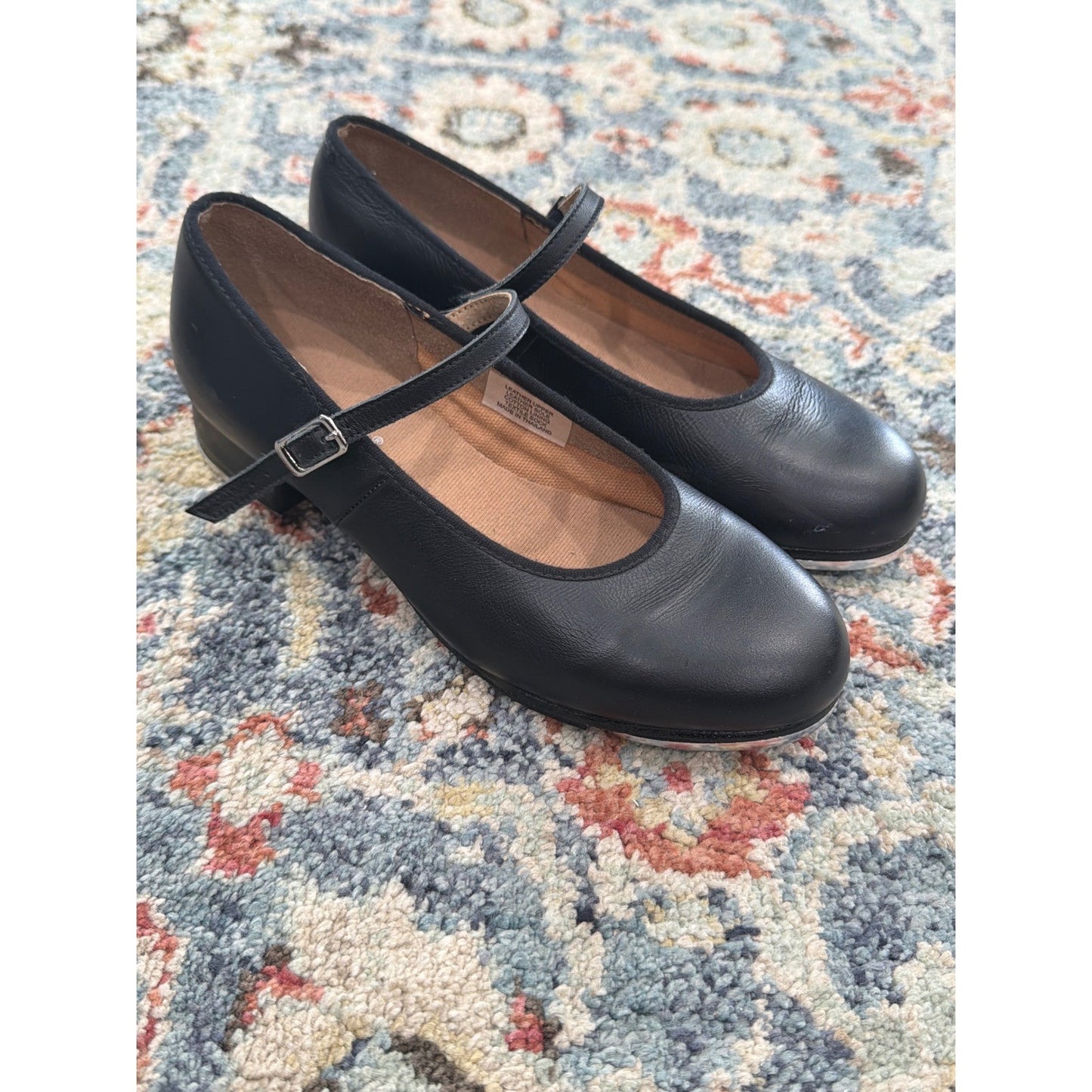 Bloch Tap Shoes Women 6 Black Leather Mary Jane Techno Tap Dance0