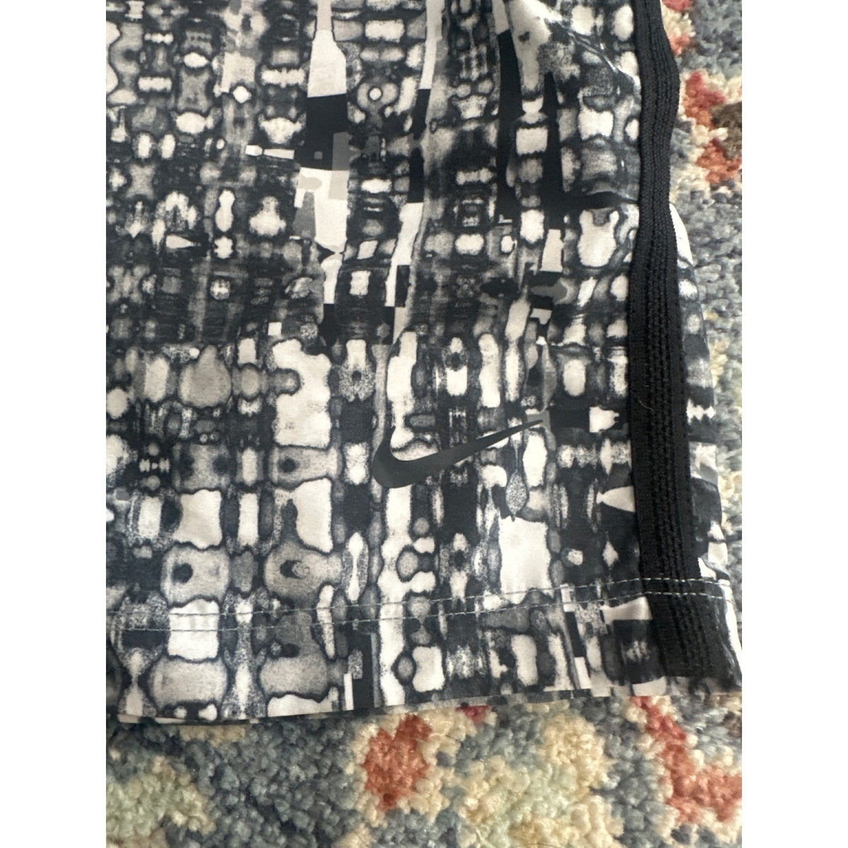 Nike Shorts Kids XL Black White Good Dri-FIT Abstract Print Athletic Basketball4
