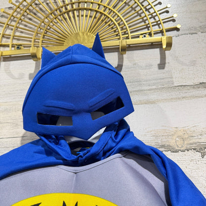 Batman Costume Toddler Boys 2-4 Blue Muscle Chest Superhero Halloween NWT2