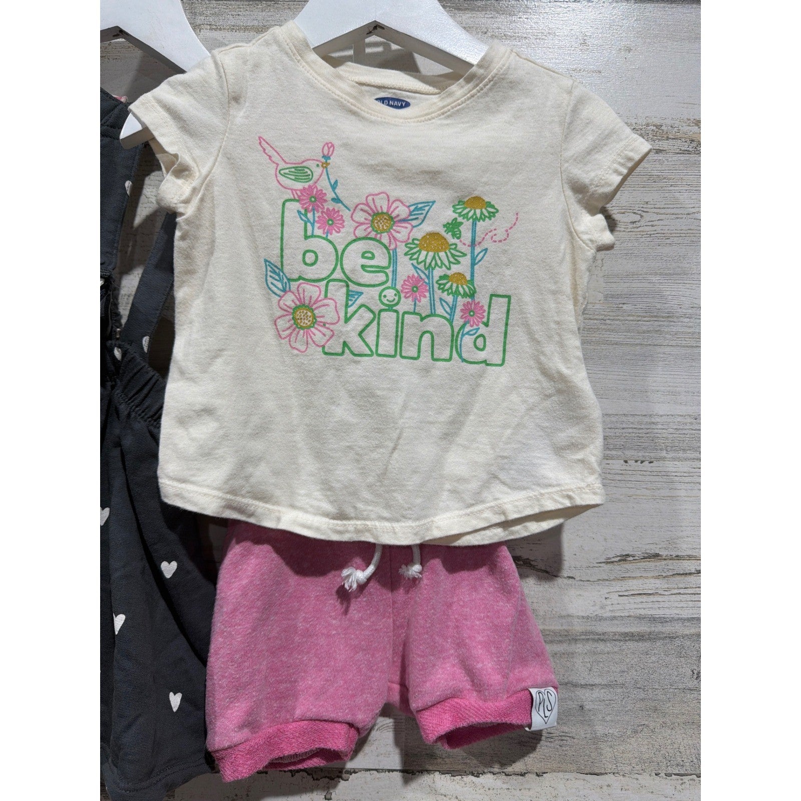 Old Navy H&M Just Lizzie Bundle Girls 12-18M Pink Floral Heart Skirt Romper1