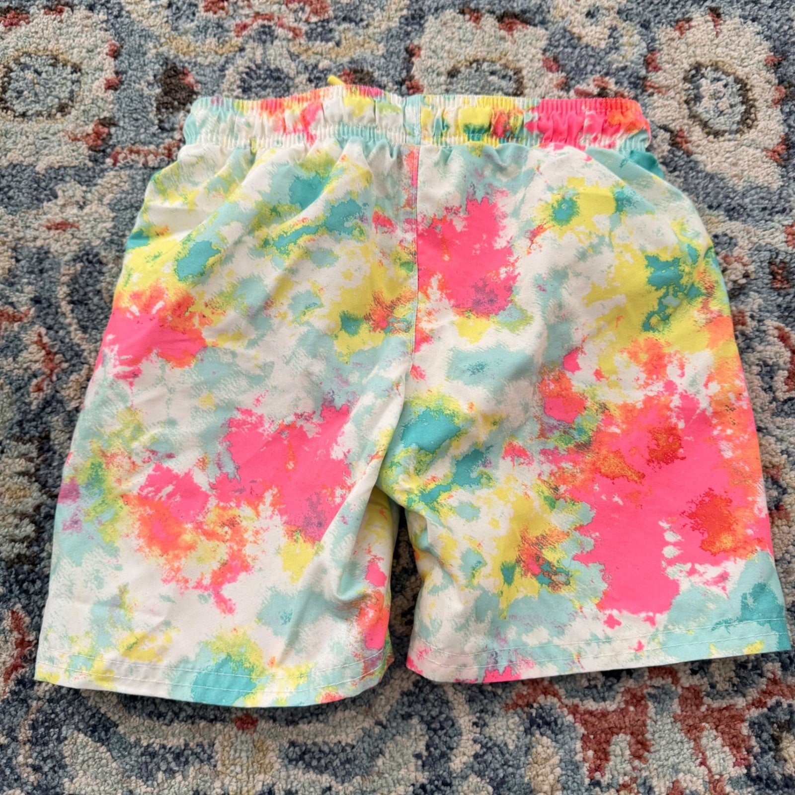 Crewcuts Cat & Jack Boys 5T Tie Dye Swim Trunks Surf Summer EUC9