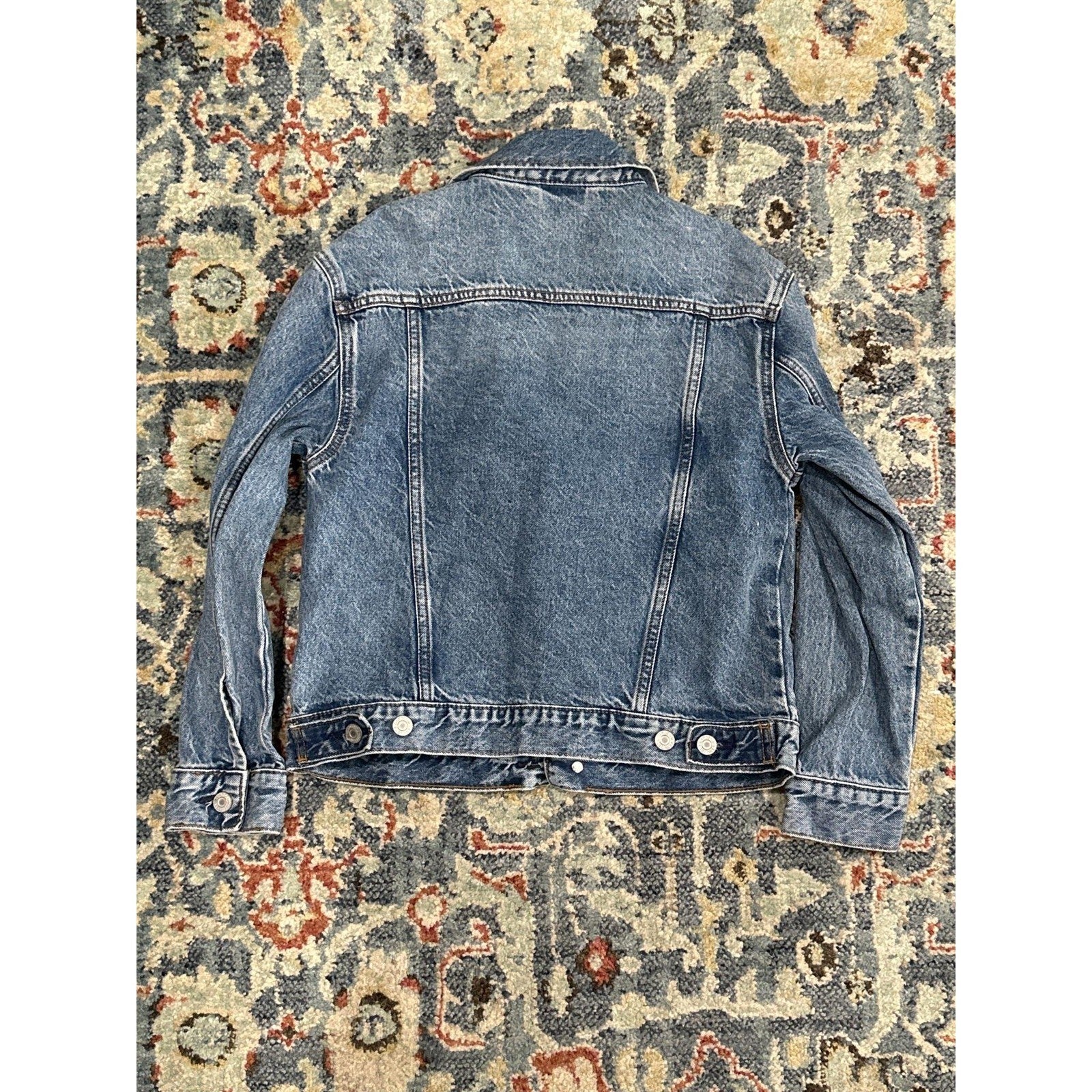 Gap Denim Jacket Girls L 10 Blue Medium Wash Classic Trucker EUC3