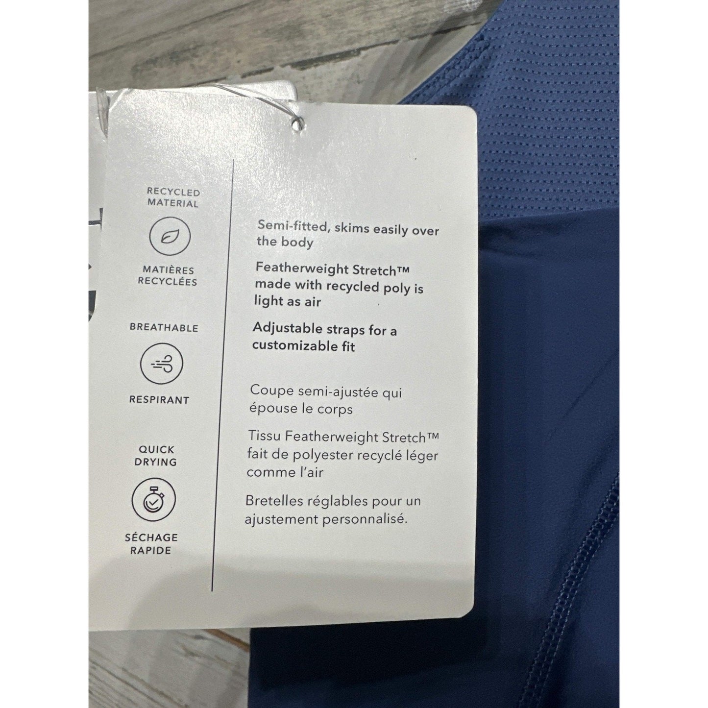 Athleta Doing The Most Dress Girls Size 7 Navy Blue Activewear NWT4
