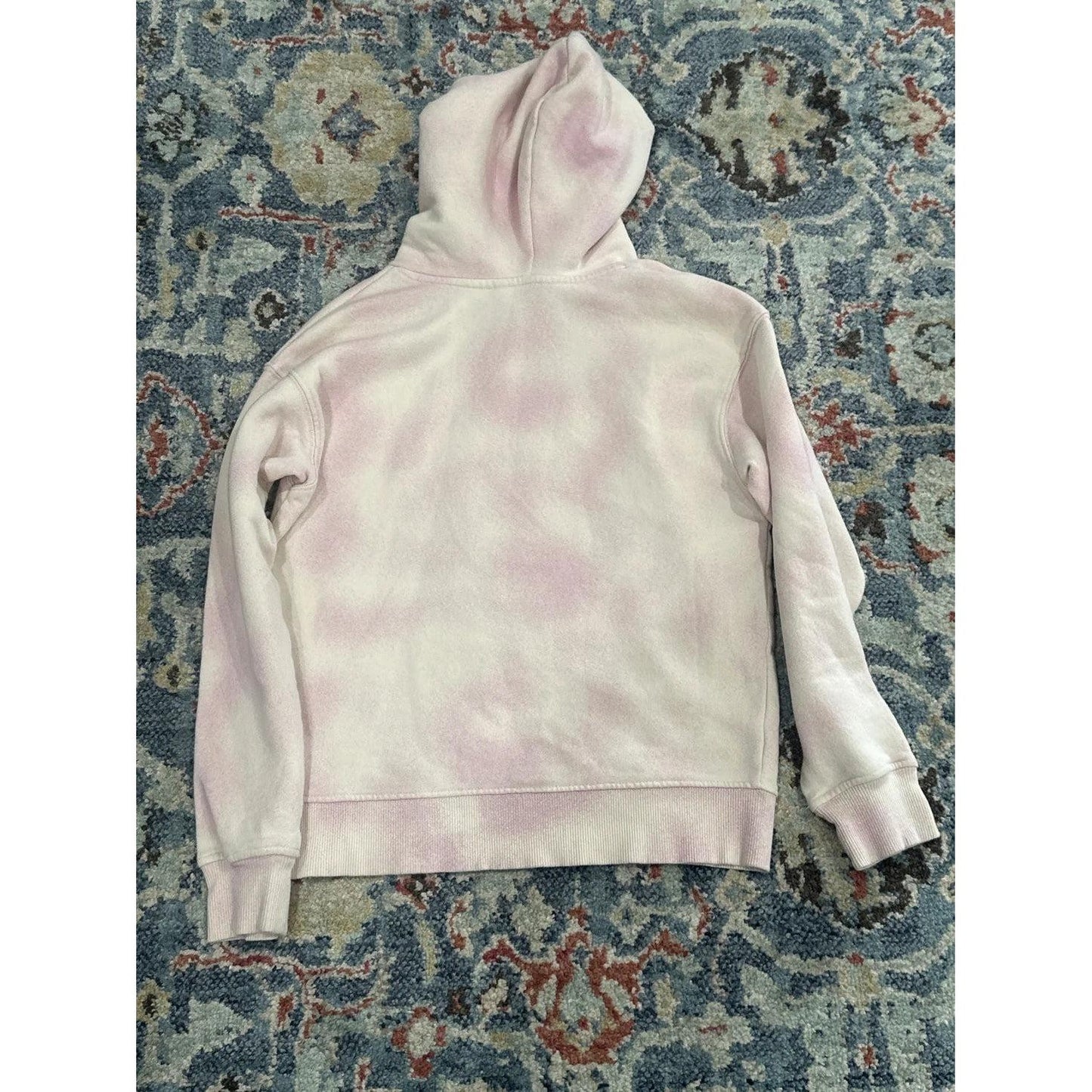 Pokemon Hoodie Girls Medium Pink Tie Dye Leafeon Graphic EUC2
