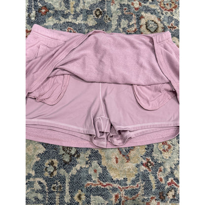 Aerie OFFLINE Skort Women XL Pink Drawstring Athletic Mini EUC3