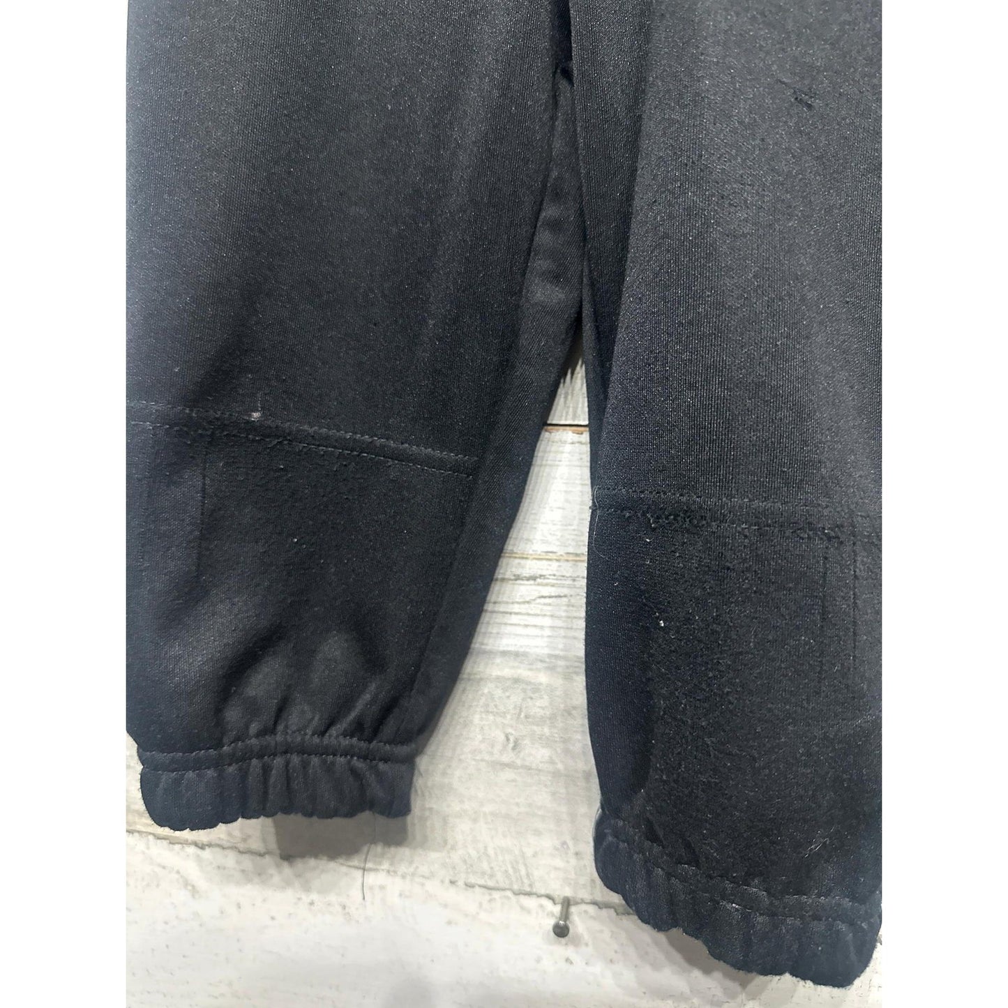 Wilson Baseball Pants Boys Small Black Double Knee Elastic Cuff GUC*1