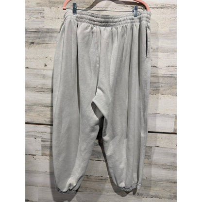 H&M Jogger Sweatpants Women XXL Gray Fleece Relaxed Athleisure Cozy Relax2