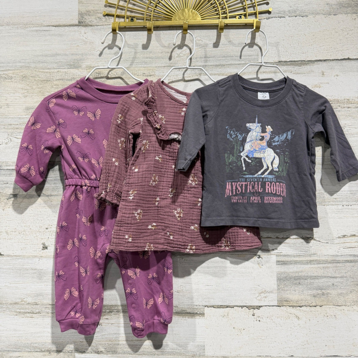 Cotton On Carter's Modern Moments Baby Bundle Girls 3-6M Pink Purple Cotton Boho0