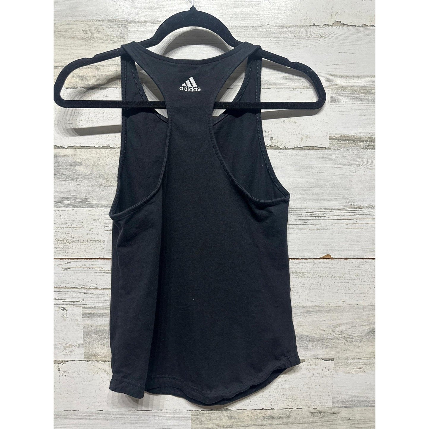 Adidas Tank Top Women XS Black Linear Logo Racerback1