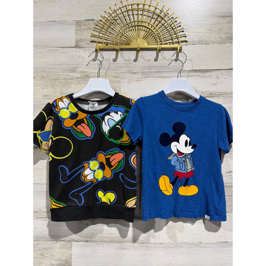 Disney Gap T-Shirt Bundle Boys 5T/5 Black Blue Mickey Friends Disneycore0